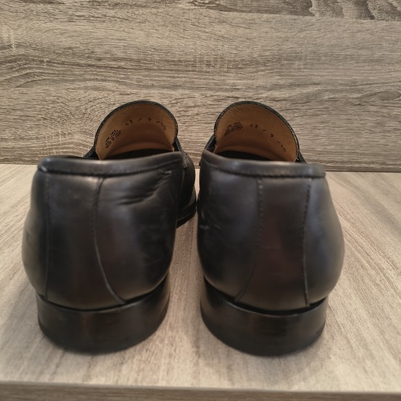 Mens Suitsupply Black Leather Penny Loafers Shoes Size‎ UK11 US12 EU45 main image 11